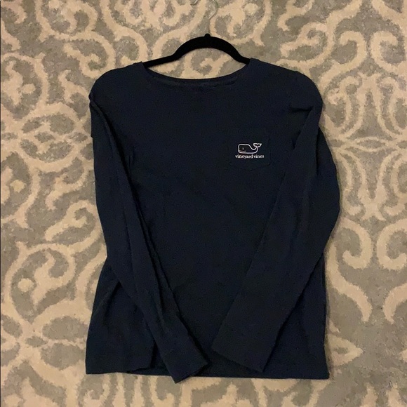Women’s Navy Vineyard Vines long sleeve tee, small - Picture 1 of 3